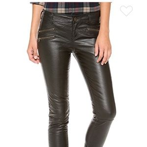 Free People Vegan Leather Skinny Pants